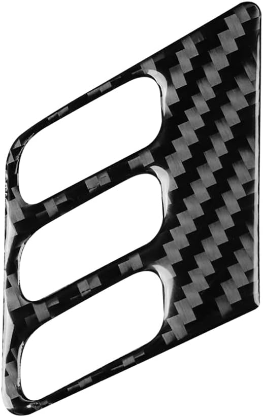 Black Soft Carbon Fiber car Interior Side Door Button Frame 1/Piece Decorative Sticker Suitable for Acura TSX 09-14 Carbon Fiber car Interior