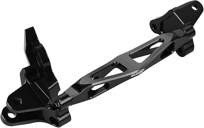 Foot Peg Bracket with Support Brace for Surron Ultra Bee,CNC 6061 Aluminum Foot Rest Pedal & Support Rod for Sur Ron Ultra Bee/Surron Ultrabee Black