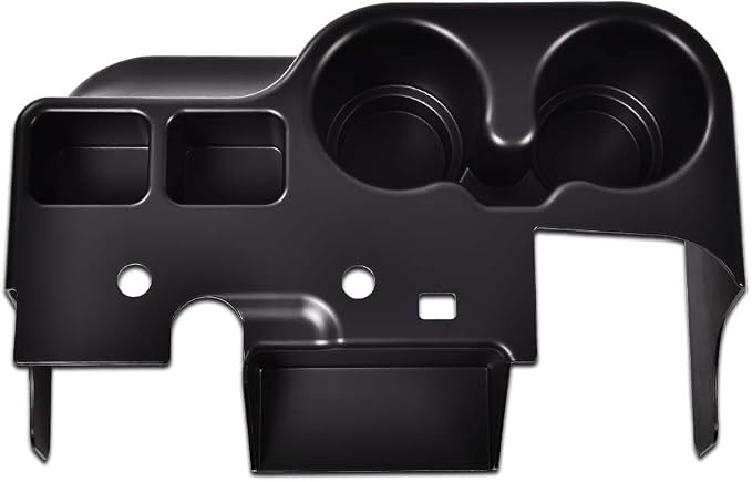 ANDPLAY Center Console Cup Holder Compatible with Ford F250 F350 F450 F550 1999 2000 2001 Super Duty Truck Black