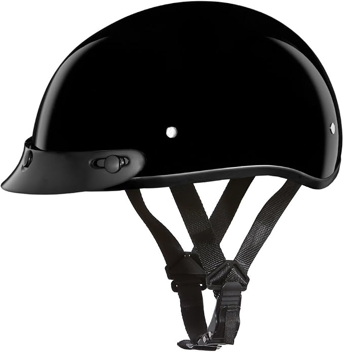 Motorcycle Helmet Half Skull Cap - Lightweight & Stylish DOT Approved Helmets for Adults - Perfect for Men and Women Riders - Comfortable & Secure Fit- Stylish Protection for Everyday Riding