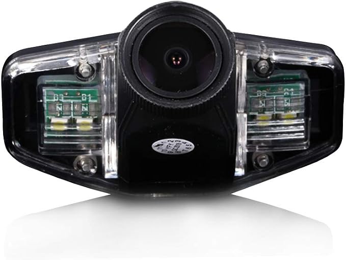 HD 20MM LENS IP68 1280Pixels Auto Vehicle Van 170° Wide Angle License Plate Light Rear View Reversing Backup Camera Parking Aids System Compatible with Honda Accord/Acura TSX/Pilot/Civic EK FD/Odyssey