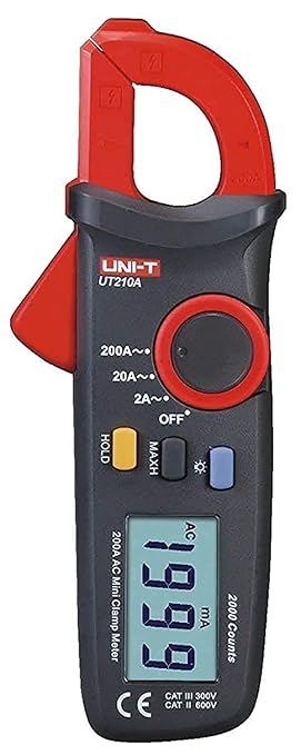 UNI-T UT210A Clamp Meter Digital Pliers Ammeter Voltmeter Professional Electrician Tester Multimeter