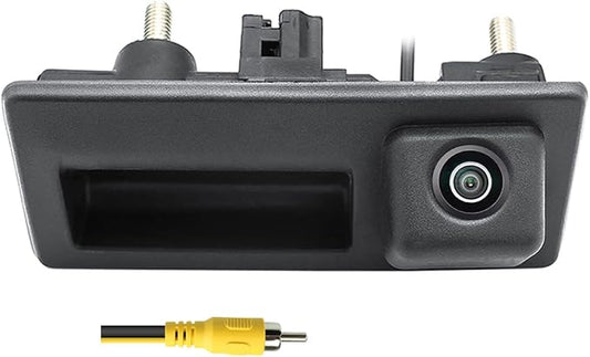 HD 720P Vehicle Backup Camera for Audi A4L A5 A3 Q3 Q5 RS6 for VW Passat Tiguan Jetta Sharan Touareg Lavida Skoda, Car Rear View Trunk Handle Camera