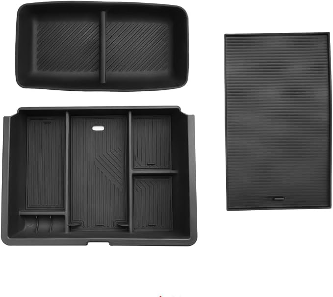 LFOTPP 3PCS Center Console Organizer for 2014-2018 Chevy Silverado/GMC Sierra 1500& 2015-2019 Silverado & Sierra 2500HD/3500HD Accessories- Full Console w/Bucket Seats Only