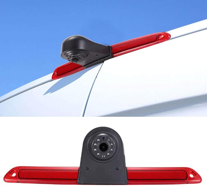 1280 * 720 Pixels Car Third Roof Brake Lamp Rear View Backup Camera Replacement for VW Crafter Caravelle 2007-2015 Mercedes Benz Sprinter W906 Waterproof Night Vision Parking Reverse Camera