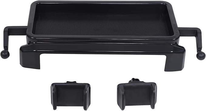 Car Center Console Dash Storage Tray With Phone Holder Compatible with Toyota Tacoma 2024 2025 2026, Dashboard Organizer Tray Mobile Phone Mount Storage Box Insert Accessories, Only Fit 8-inch Screen