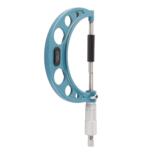 Walfront Outside Micrometer Measurement Tool Outer Diameter Micrometer Precision Micrometers Metric Thickness Measuring Instrument (75-100mm)