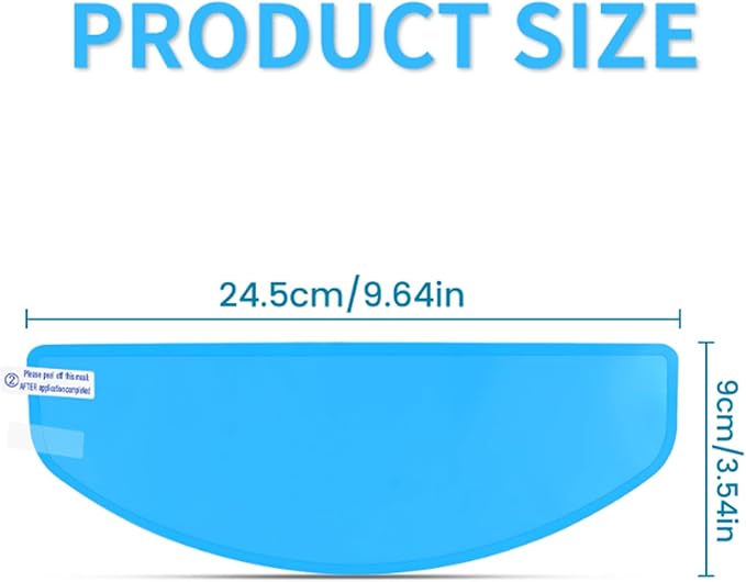 Motorcycle Anti Fog Film, Universal Fit Helmet Visors Insert Waterproof Fog Resistant Clear Vision