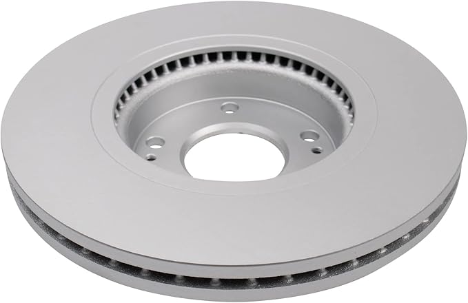 TRQ Front Brake Rotor Set G Coated Vented Compatible with 2010-2012 Hyundai Santa Fe 2011-2013 Kia Sorento