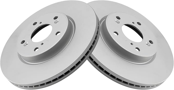 TRQ Front Brake Rotor Set G Coated Vented Compatible with 2013-2024 Honda Accord 2015 Civic 2016-2022 HR-V