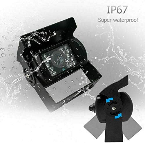 Truck Backup Camera, Car Front View Camera, Night Vision Bracket, Waterproof, 4 Pin Connector Plug Cable