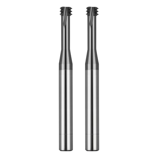 2pcs UNC1/2-13 Thread Mill Cutter Solid Carbide Coating for Steel Stainless