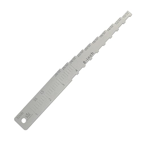 The 8" Brake Pad Measuring Tool,Brake Drum Wear Detection Gauge with Brake Stroke Measurement