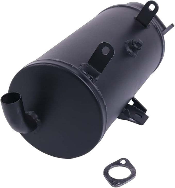 Exhaust Muffler 18091-0235 18091-0487 with Gasket 11061-0132 Compatible with 2004-2020 Kawasaki Mule 600 2X4 610 4X4 SX KAF400 UTVs