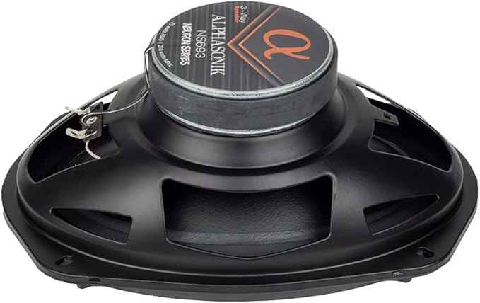 Alphasonik 1 Pair of NS693 Neuron Series 6x9 (420 Watts Max for The Pair) 210 Watts Max Per Speaker 3-Way Full-Range Car Audio Speaker with PEI Dome Tweeter Polypropylene Cone Grilles Included