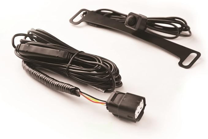 Brandmotion 9002-7453 Dual Mount License Plate Backup Camera with Factory Tailgate Harness For 2017-Current RAM Trucks, Plug & Play Factory Tailgate Harness Connectors