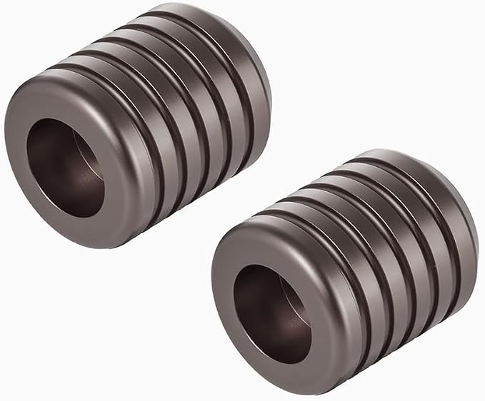 Advanblack ProTek Machined Crash Bar Sliders Decorative Wheel Rotatable End For Front Engine Guard Rear Saddlebag Guards (Bronze CNC)