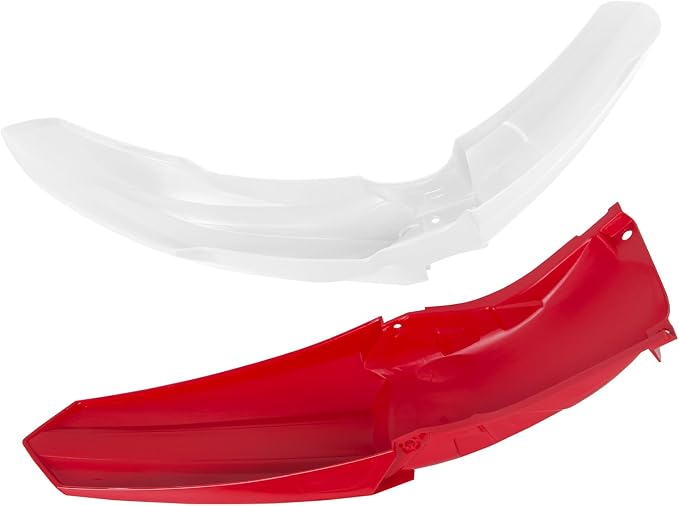 HECASA Motorcycle Plastic Kit Compatible with 2002 2003 2004 2005 2006 2007 Honda CR125R CR250R Bodywork Set Fairing - Red & White