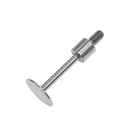SUXING Flat Contact Points for Dial Indicator Depth 0.5mm Thickness 10 mm Diameter 4-48 UNF Thread 20 mm Length(4-48UNF D10L20)