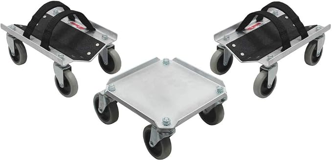 Extreme Max 5800.0225 V-Slides Snowmobile Dolly System - Aluminum, Silver