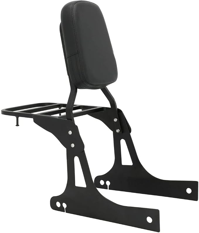 Sissy Bar Backrest With Comfortable Pad Luggage Rack Compatible With Harley Dyna Street Bob Wide Glide Super Glide Custom Low Rider fxdc fxdla