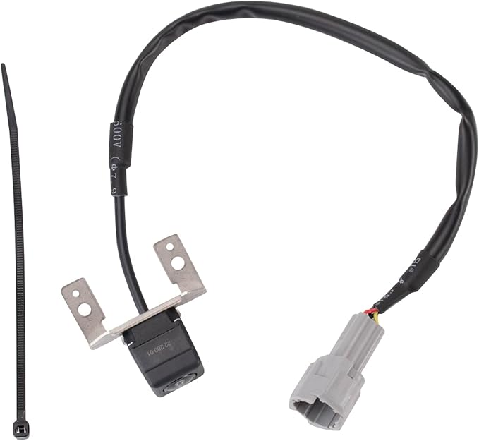 TRQ Rear View Camera Park Assist Camera Black Plastic 130 deg View Angle Compatible with 2011-2012 Hyundai Sonata