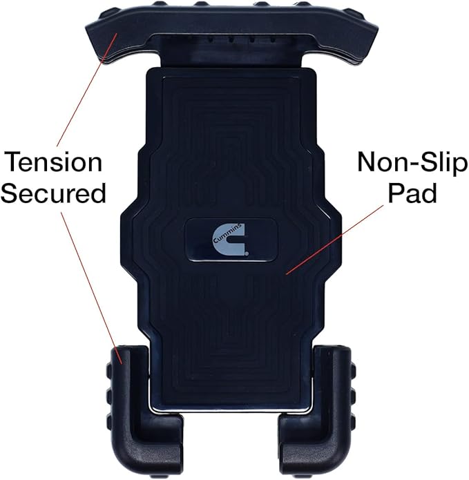 Cummins Cup Phone Holder for Car or Truck CMNCHPH - Adjustable Phone Mount for Cell Phone Car Phone Holder - Black