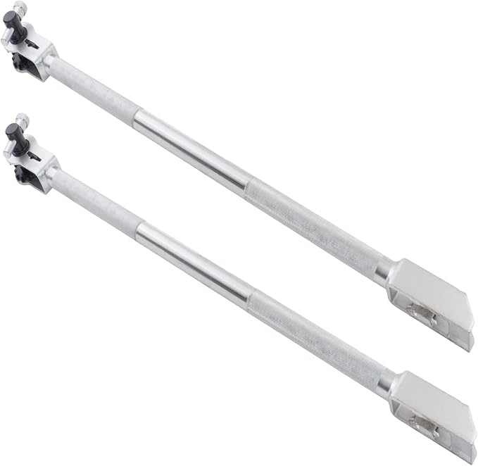 Mytee Products 2 Pack 39.5" Combination Ratcheting Winch Bar for Flatbed Trailer - Chrome Carbon-Steel Combo Winch Bar with Non-Slip Handle & Square Head for Chain Lever Binders