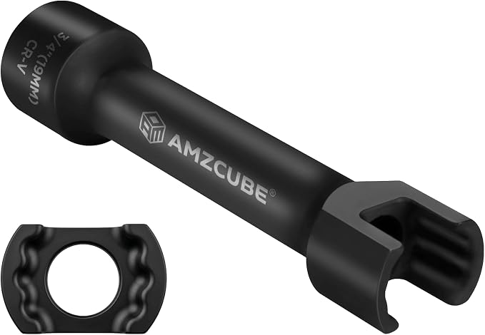 1/2" Drive 3/4" (19mm) Socket of Strut Channel, 12-Point 5-inch Cr-V Deep Impact Socket, Anti-Break and Black Phosphate Finish, Fits 1-5/8″, 2-7/16″ & 3-1/4″ Strut Channels