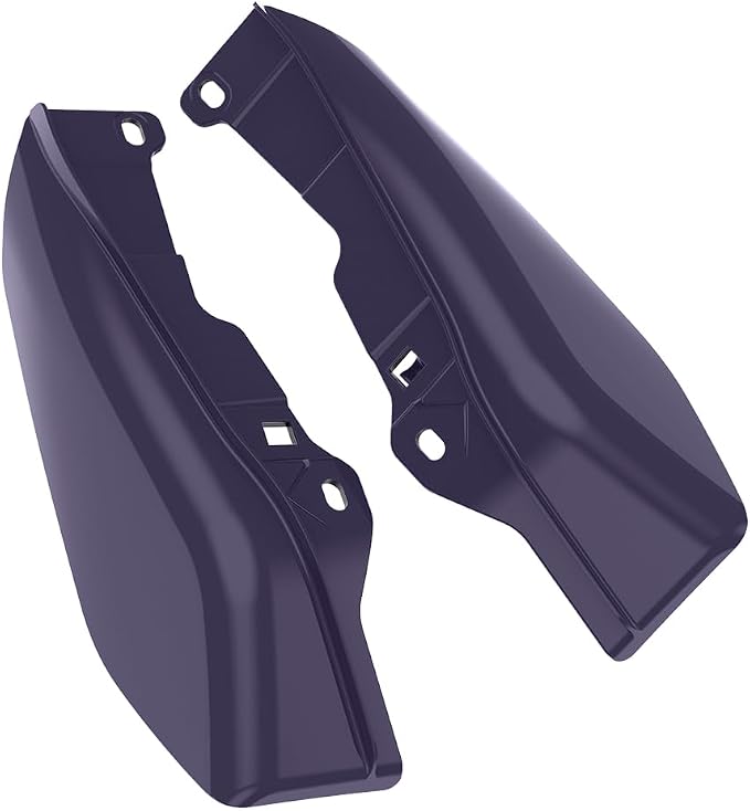 Color - Matched Mid Frame Air Deflectors Heat Shield, Perfectly Fit for Harley Touring Models 2009-2026 Purple Abyss Denim