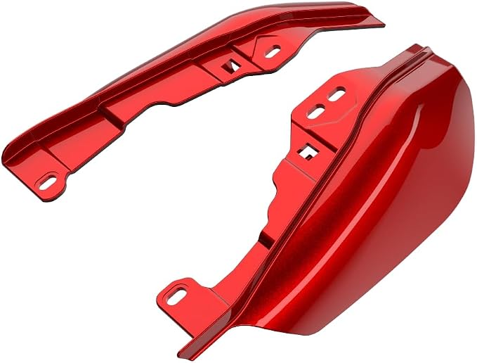 Advanblack 2025 RG Mid Frame Air Deflectors Compatible for Harley Touring Street Glide, Road King, Electra Glide, 2009-2025 (Brilliant Red)