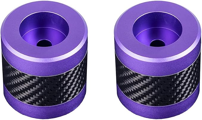 Advanblack Protek Machined CNC Alumium with Carbon Fiber Inlay Crash Bar Slider (Purple CNC w/Carbon Inlay)