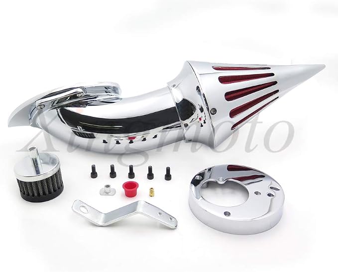 Spike Air Cleaner Intake Filter Kit for Honda Vtx1300 Vtx 1300 1986-2012 Chrome