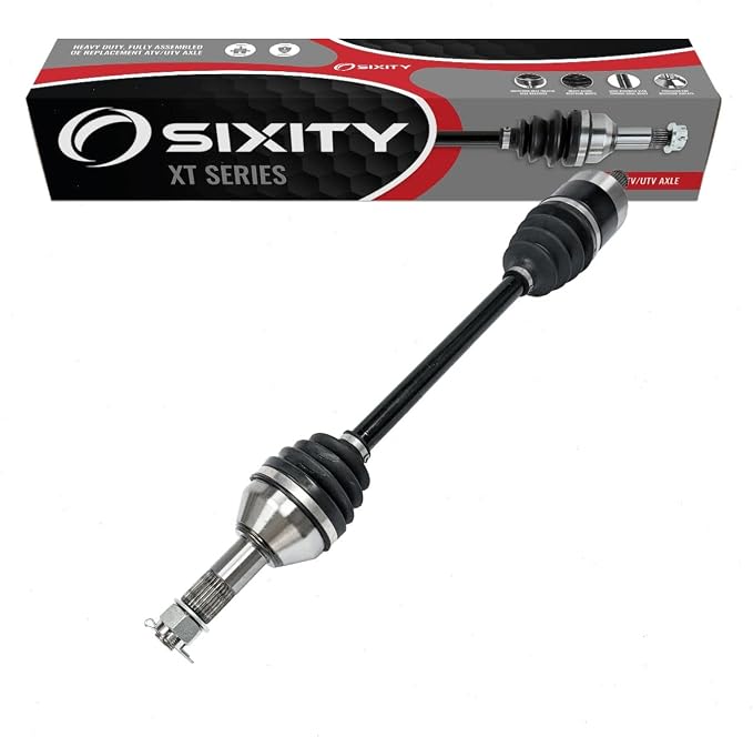 Sixity XT Rear Left CV Axle for Can-Am Commander 1000 DPS Limited 2016-20 | LTD Mossy Oak Hunting Edition XT XT-P 1000R 800R Max Defender HD8. Complete axle assembly, 5140 chrome steel