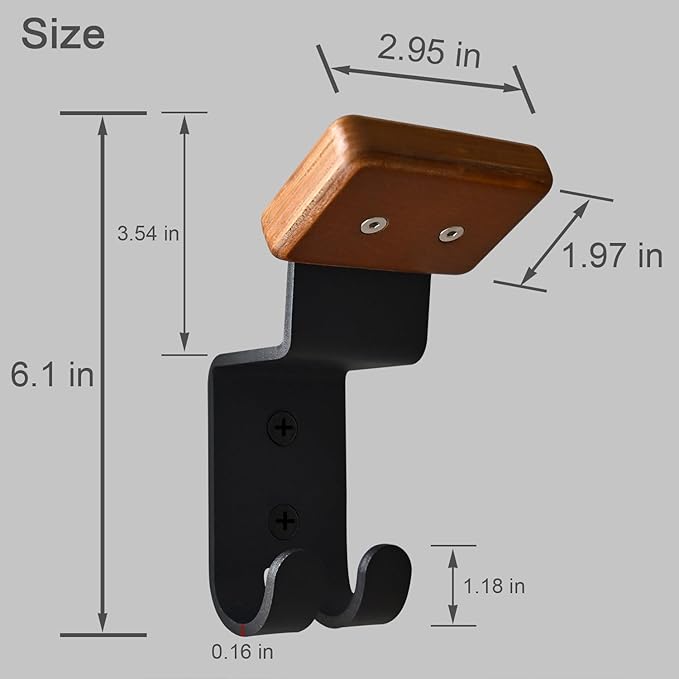Motorcycle Helmet Rack, Heavy Duty Helmet Holder on Wall for Motorcycles Keys Gloves (4)