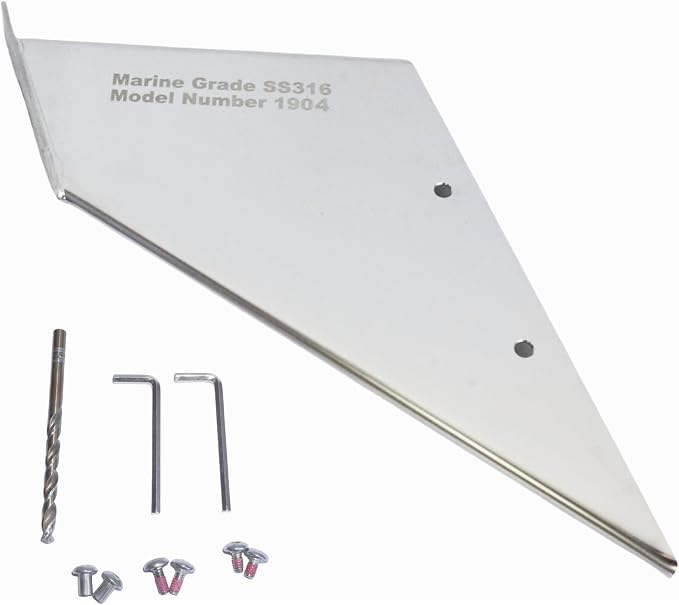 27061 Outboard Skeg Protector Guard for Mercury 75-175 HP Motor | SeaSierra-5004 Lower Unit Skeg Cover, Damage Repair, 75 90 115 135 140 150 175 HP, Marine Grade 316 Stainless Steel