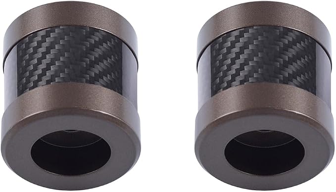 Advanblack Protek Machined CNC Alumium with Carbon Fiber Inlay Crash Bar Slider (Bronze CNC w/Carbon Inlay)