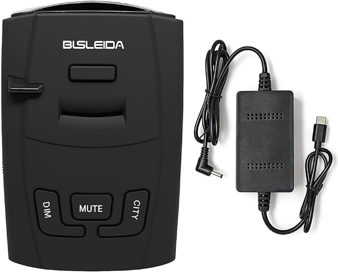 Radar Detectors for Cars American Laser X K KA Bands VG 2 Protection S360 with LaserEye Front Rear Police Scanner 12V Socket Type-c to DC3.5 Charge (BLSLEIDA S360A)
