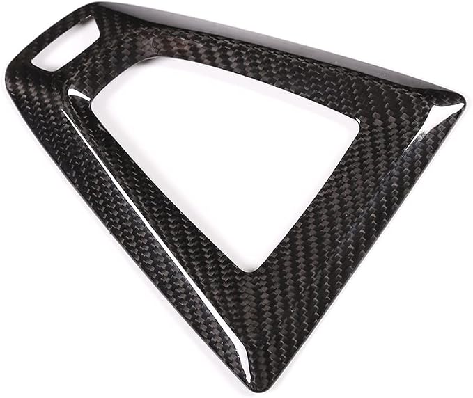 Fit for BMW F80 F82 M3 M4 2014 to 2019 Center Console Gearbox Decorative Panel Frame, Real Carbon Fiber Interior Accessories Gear Lever Panel Base Cover (LHD - Black Carbon)