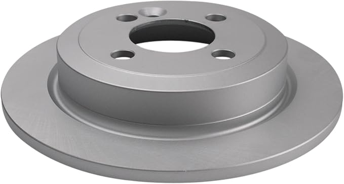 TRQ Rear Brake Rotor Set Solid G Coated Compatible with 2006-2015 Mini Cooper