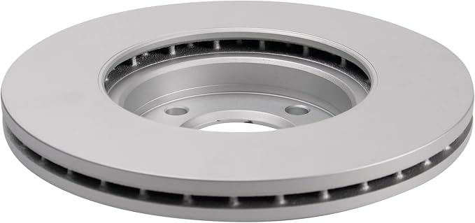 TRQ Front Brake Rotor Set G Coated Vented Compatible with 2012-2017 Hyundai Accent 2012-2018 Kia Rio