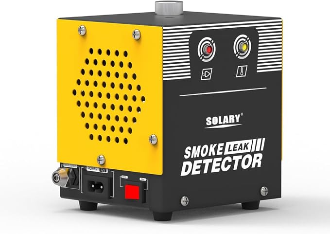 Solary Smoke Machine Automotive Tool - Fuel Leak Detectors Tester | Built-in Air Compressor Motor