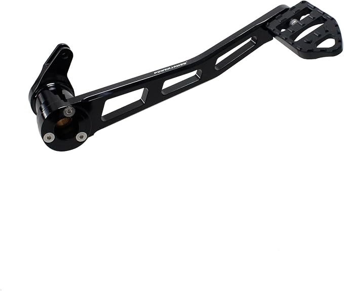 POWER JAMES CNC 10.2" Long Black Foot Brake Clutch Shift Lever & Footpeg Fits for Harley Davidson 2014-25 Street Glide Road Glide FLHX FLTR (Black)