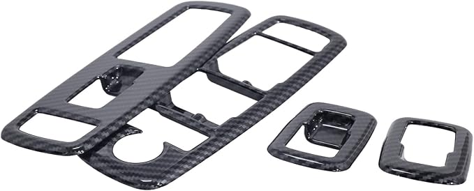for Dodge Charger Durango 2011-2025 for RAM 2010-2017 for Chrysler 300 2015-2023 Interior Accessories Window Lift Switch Cover Button Trim - Carbon Fiber