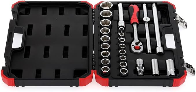 GEDORE RED Socket Set 1/2 size10-32mm 24pcs, 1/2 Zoll (R69003024)