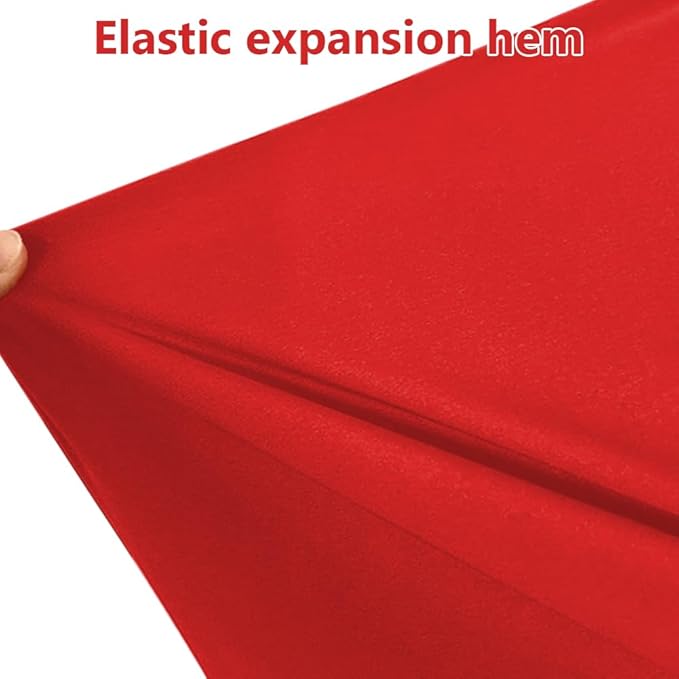 Indoor Motorcycle Cover Soft Stretch Dustproof Cover Compatible with All Motor, 96 inches,Red