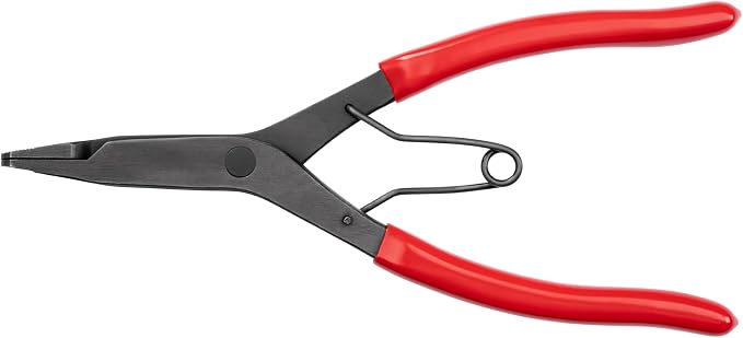 TEKTON 9 Inch Curved Tip Lock Ring Pliers | PRR53206