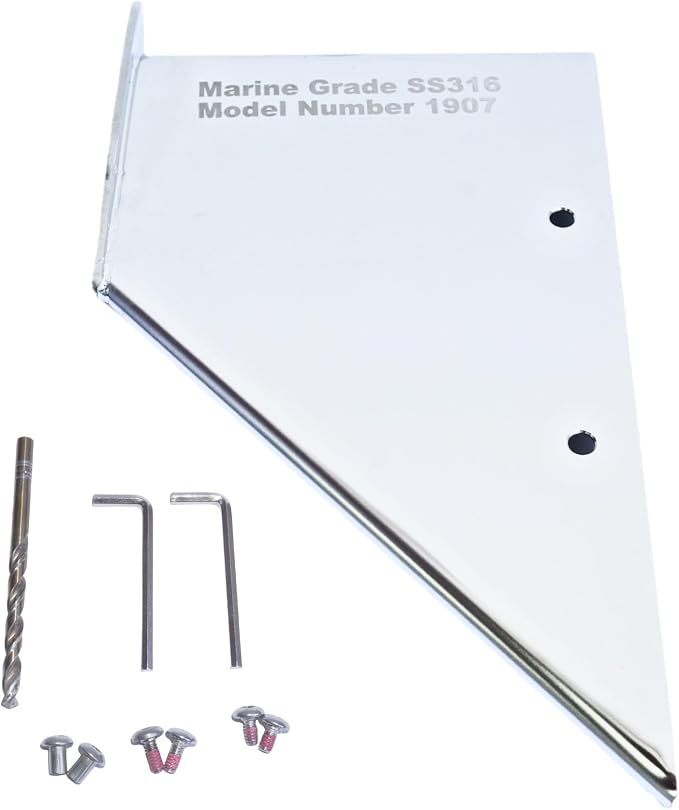 35-SS605 Stern Drive Skeg Protector Guard for Mercruiser Alpha 1 gen 1 Motor | SeaSierra-5007 Lower Unit Skeg Cover, Damage Repair, Replace 27021, Marine Grade 316 Stainless Steel