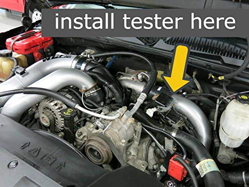 Duramax 6.6L Premium Turbo Boost Leak Tester - Pressure Test to 60 PSI - Billet End Cap w/60 PSI Boost Gauge, Fix P0299 Code Restore Torque! (with 150 PSI Regulator)