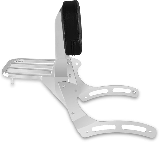 Sissy Bar & Luggage Rack for Kawasaki Vulcan 900 Chrome | VN900 Classic Custom 1996-2023 Motorcycle Passenger Backrest
